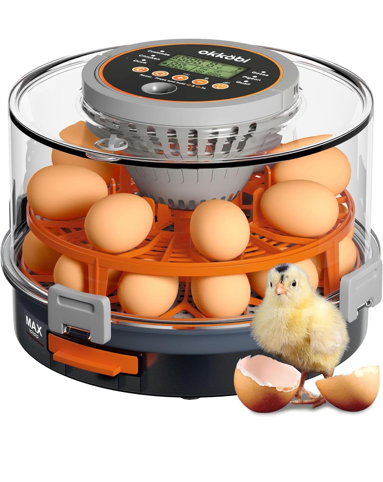New-Egg Incubator with Automatic Egg Turning and Humidity Control – 12 or 20 Egg Incubator for Hatching Eggs – incubadora de huevos de gallina – Smart