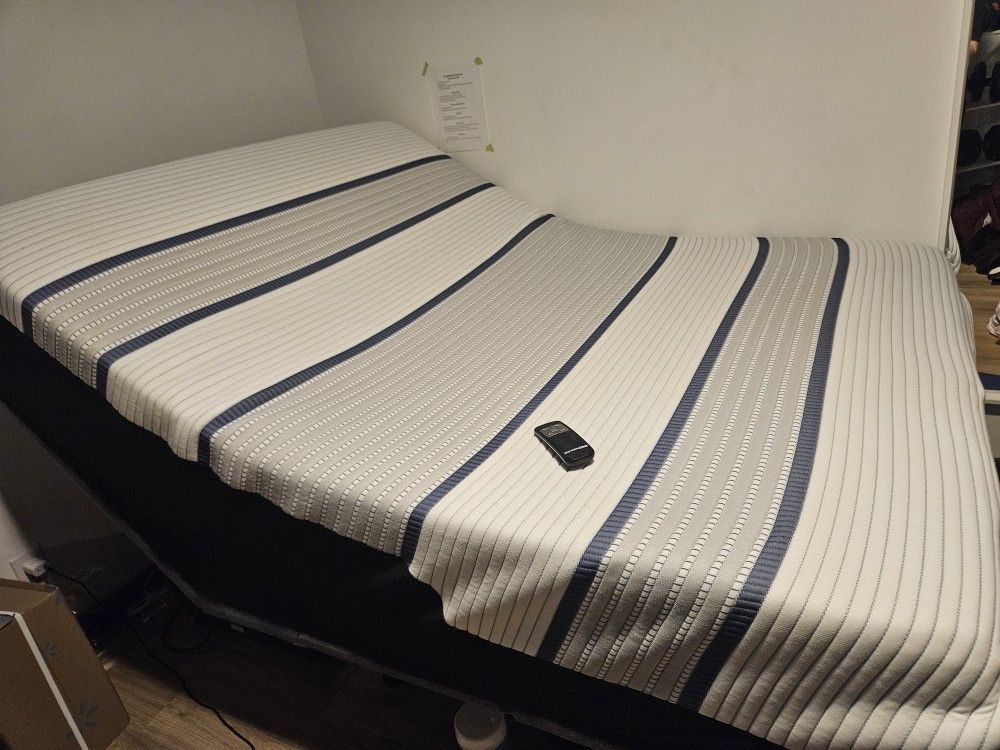 Queen Size I Series Tempur Pedic Mattress + Adjustable Bed Frame - Must Go Before The 6th.