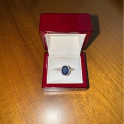 Sapphire and Diamond Ring 