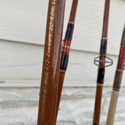 Lot of 4 Fishing Rods Sabre Mixed came from an estate sale