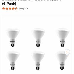 65-Watt Equivalent BR30 Dimmable LED Light Bulb Daylight (6-Pack