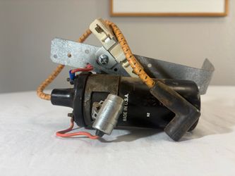 Vintage Ignition Coil with Bracket and Wiring