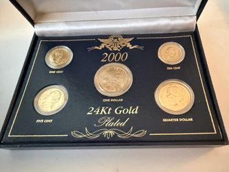 2000 24Kt Gold Plated Coin Set