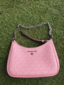 Michael Kors Pink Logo Monogram Shoulder Bag / Baguette