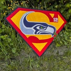 Seahawks Superman Sign