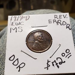 21SX90 REALLY AWESOME 1917-D DOUBLE DIE LINCOLN CENT 