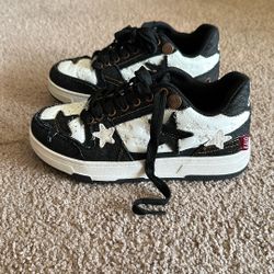 SZ6 Retro Star Platform Shoes Vintage Chunky Sneakers for Women Men Trendy Casual Aesthetic Y2k Skate Shoes