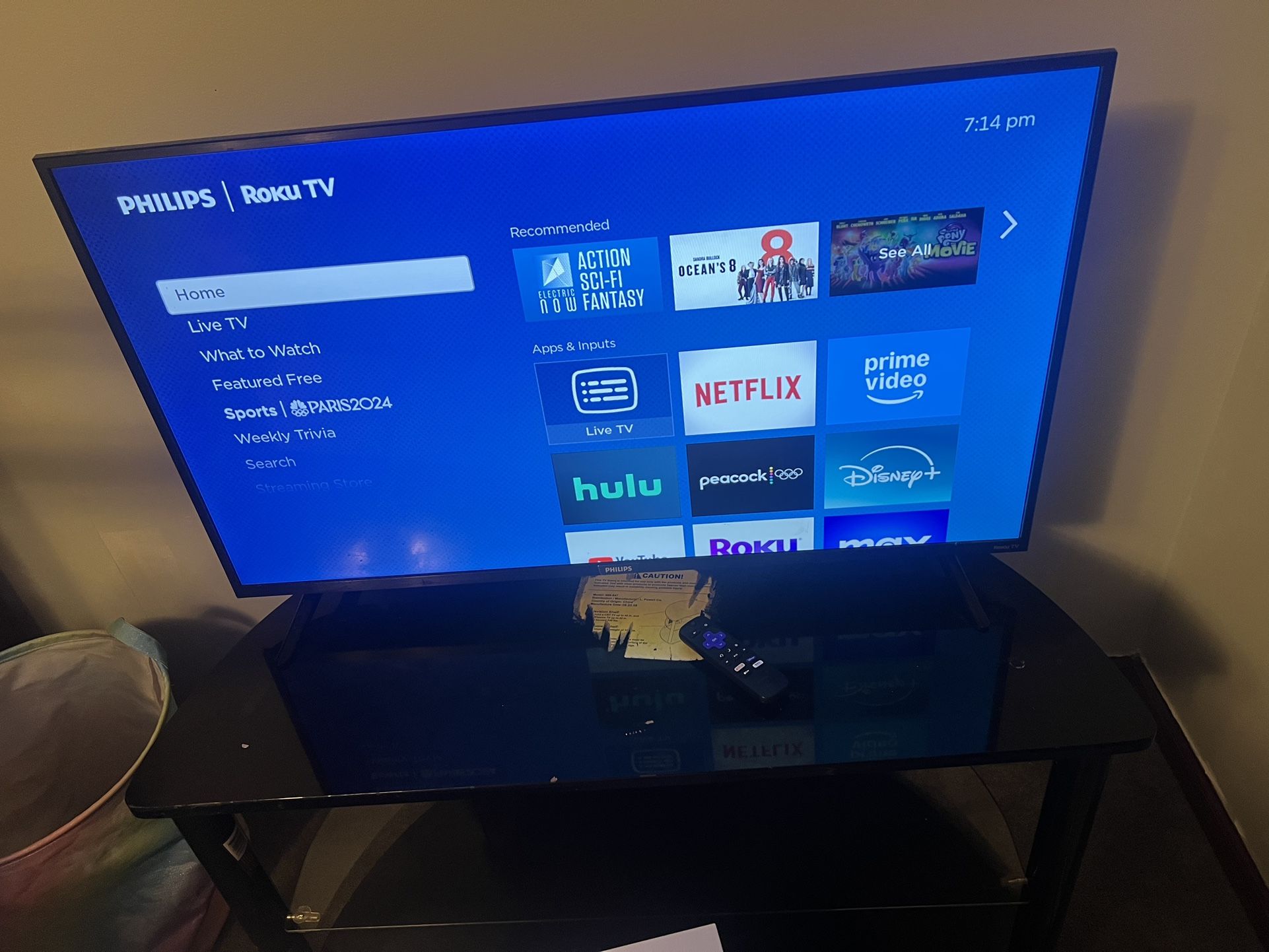 Philip 40 Inch And Tv Stand