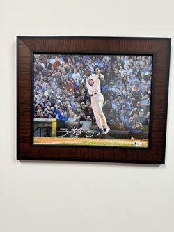 Framed Sammy Sosa Autographed Picture With COA