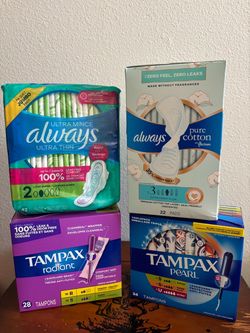Always pads and tampons