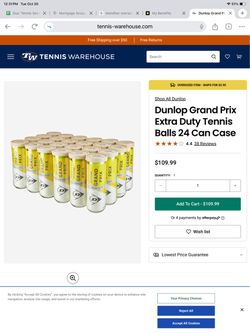 Dunlop tennis balls