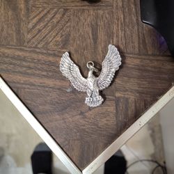 Solid Silver Eagle Pendant