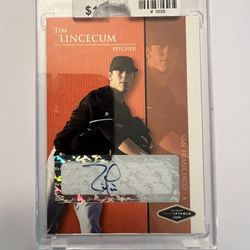 Tim Lincecum Signed Rookie Card