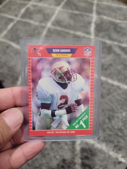 Deion Sanders rookie pro set football card