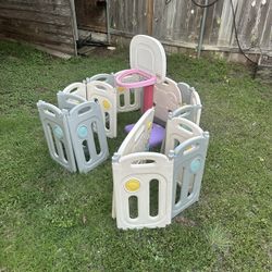 14-Panel Baby Playpen Foldable