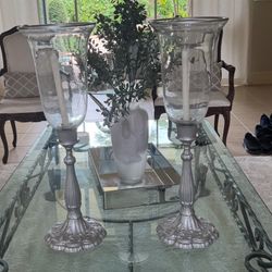 Two Candle Holders - 28 Inches High