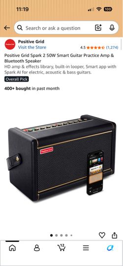 Brand New Positive Grid Spark 2 50W Smart Guitar Amp + Bluetooth Speaker