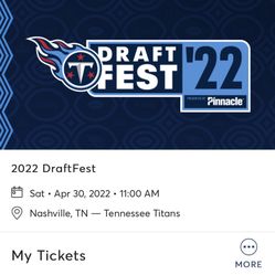 2 NFL DRAFT TICKETS