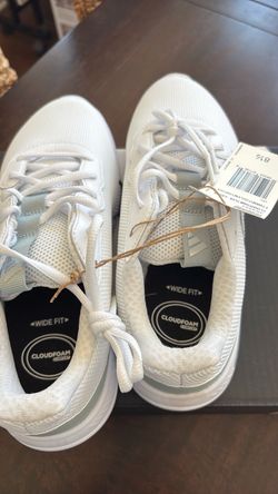 Adidas Cloudfoam Flex Wide Fit Sneakers Size 8.5