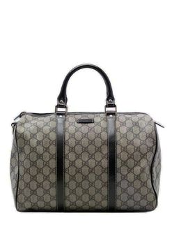 Gucci Supreme Tan Canvas Tote Bag