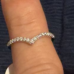 Curved Moissanite Ring
