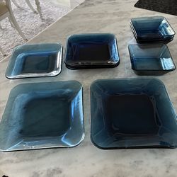 Midnight Blue Mixed Dishes 11 Piece Set