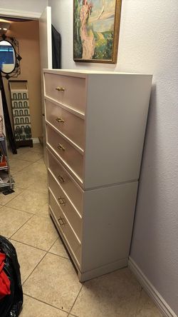 Heavy Wood 6 Drawer Chest of Drawers