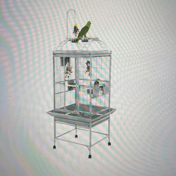 Small Play Top Bird Cage With Toy Hook Brand New In Box