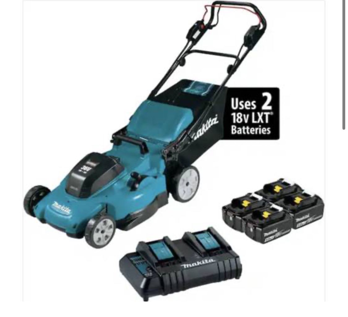 Makita 18V X2 (36V) Walk Behind Self-Propelled Lawn Mower Kit xml11ct1