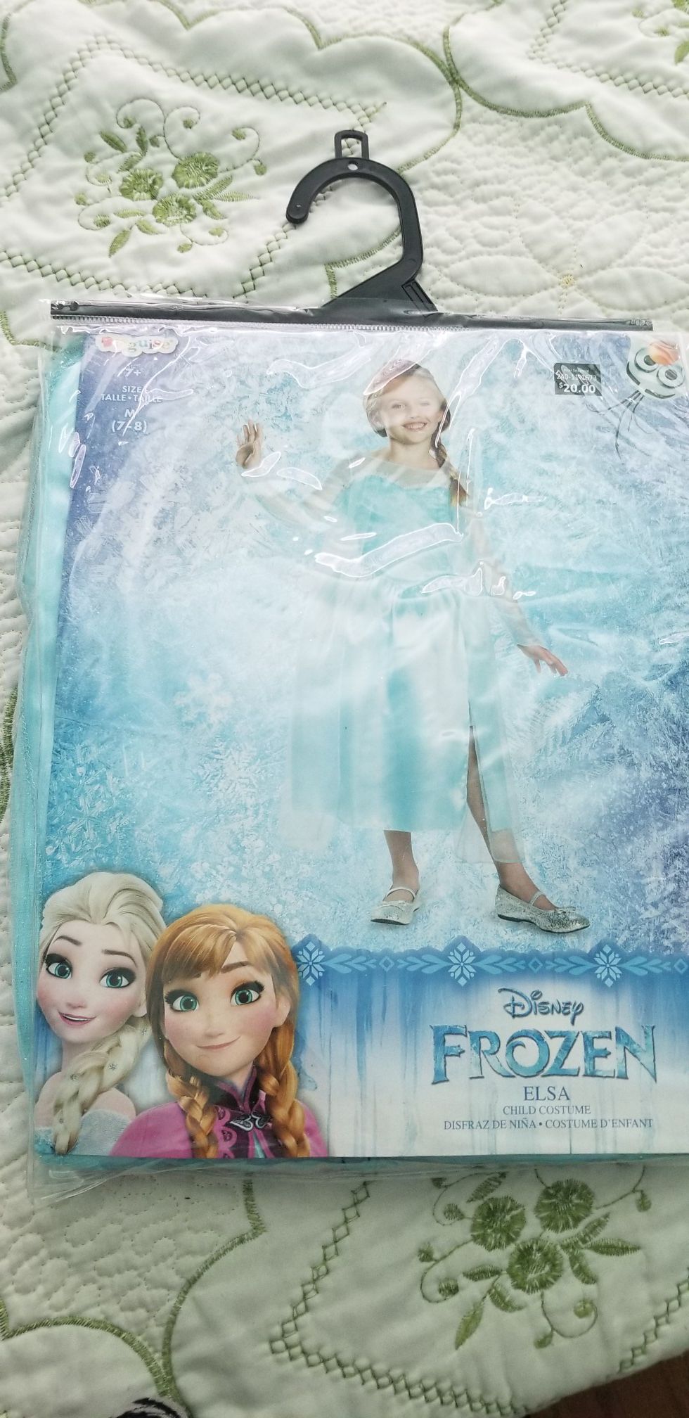 Elsa Frozen costume size Medium 7-8