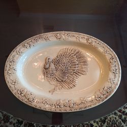 Johnson Bros The Friendly Village Holiday Turkey 18" Platter 