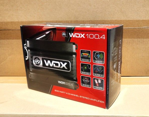 DB Drive Power Amplifier 4 Channel Speaker System Amp 400 Watts WDX100.4 🚨 Payment Options Available 🚨 No Credit Needed 🚨