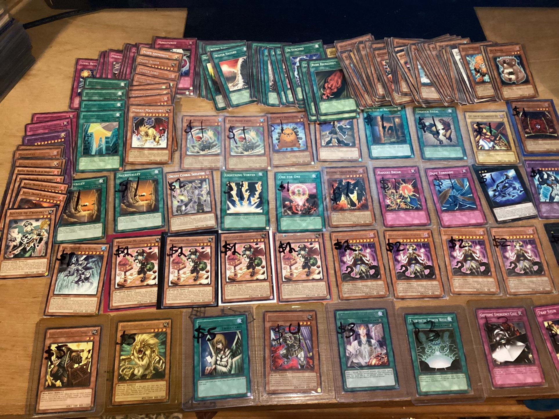 252 Yugioh cards 1st Edition and Unlimited No Foils Graceful Charity And More