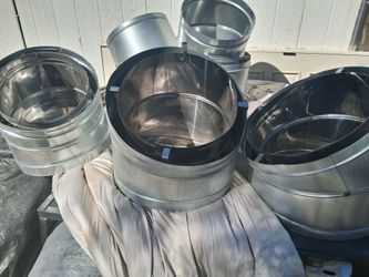​(4) Metal-Fab 16" Double-Wall 30° Chimney Elbows (16ATGA30)