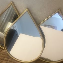 Vintage Tear Drop Mirror Wall Decor