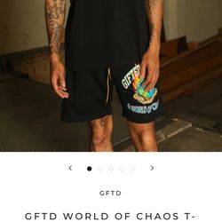 GFTD WORLD OF CHAOS SHORTS (BLACK)