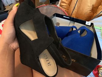 2 Pair Wedge heels size 9