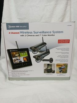 Wireless Security System W/ 7 Inch Color Monitor 