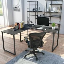 Computer Desk • Black • L-shape • $40