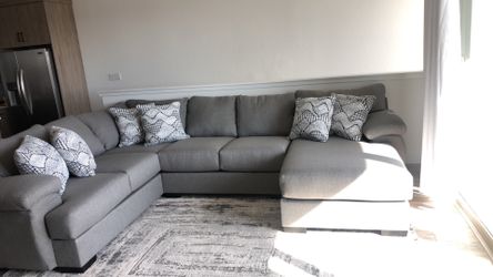 Memory foam sectional couch