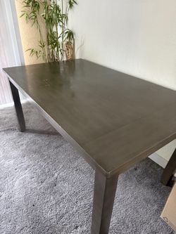 Dark Wood Dining Table, sits 6