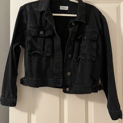 Black Jean Jacket *closet cleaning *