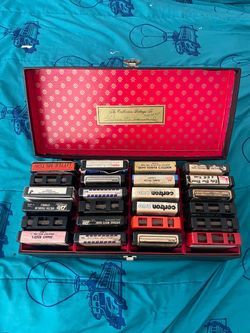 Vintage 8-Track Tape Collection with Case