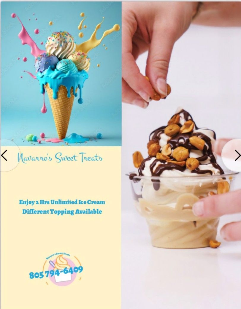 Ice Cream Sundea Bar For Your Event
