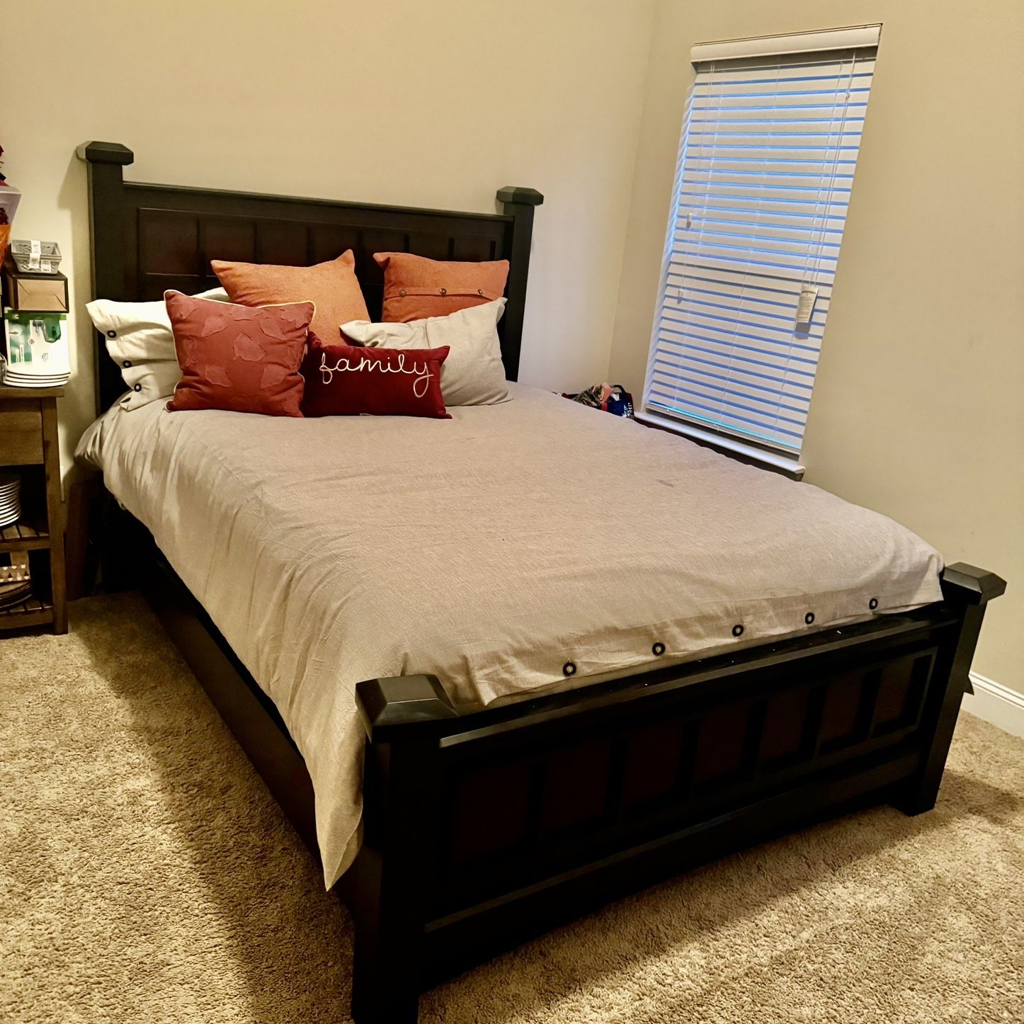 Solid Wood “QUEEN” Size  Bed