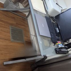 Glass Top Desk 