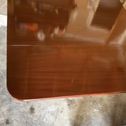 Duncan Phyfe Triple pedestal drop leaf table Antique 1930’s Two leafs