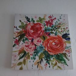Floral Painting On Canvas