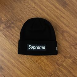 Supreme New Era Box Logo Beanie Black