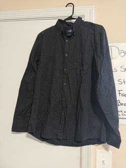 George Men's Long Sleeve Polka Dot Shirt - Size L